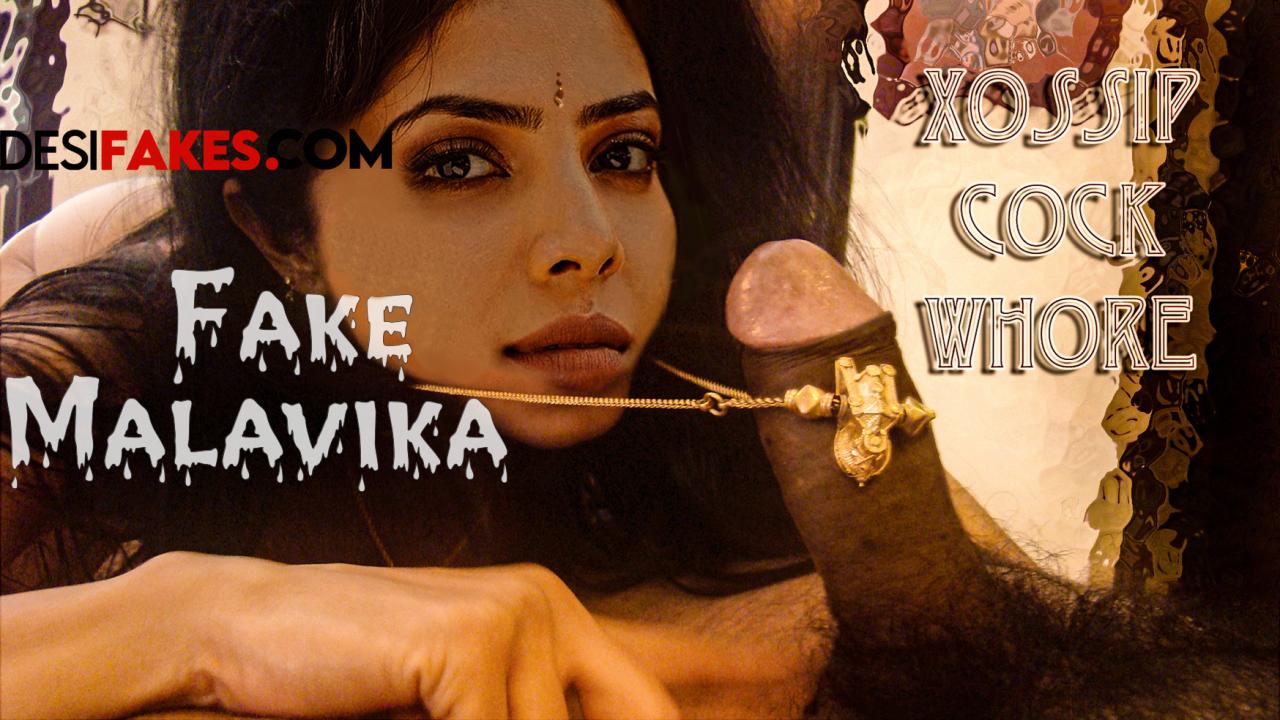 Malavika Mohanan Fake Stockings And Bikini, ActressX.com