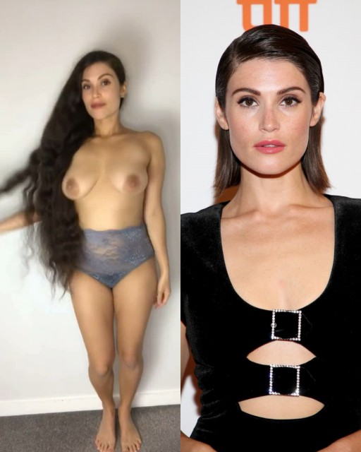 Gemma Arterton topless nude boobs naked nipple lace panties deepfake video, ActressX.com