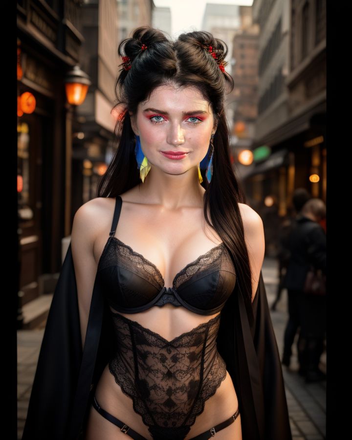 Eve Hewson lingerie hot bra gothic sexy panties navel outdoor show 12 images AI Porn, ActressX.com
