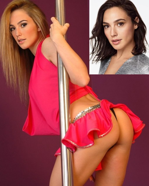 Gal Gadot microskirt tight ass stripper pole, ActressX.com