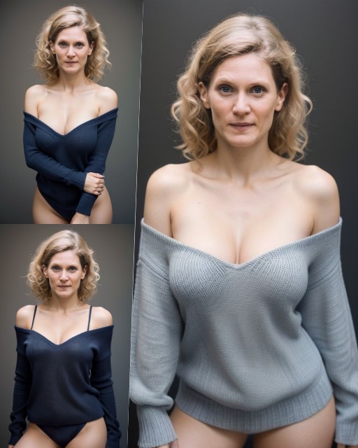 Magdalena Kronschläger low neck cleavage sexy thigh ai porn