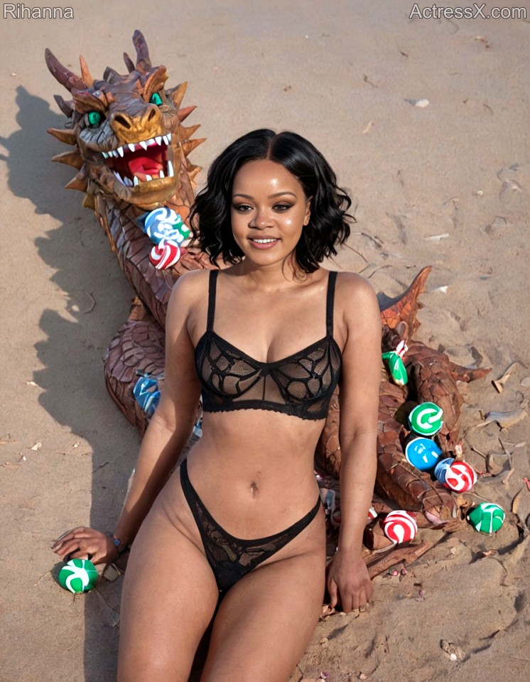 Rihanna Ai edit Undress, ActressX.com
