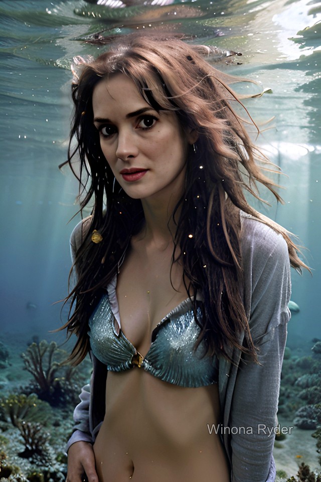Winona Ryder Ai edit Clothes Removed
